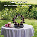 Miniatyrbillede 2 af 5: Cupcake Stand Akryl Display Stand til Smykker/kage Dessert Rack Bryllup Fødselsdagsfest Dekoration