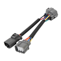 Miniatyrbillede 3 af 5: Obd1 til Obd2 10-benet Fordeler Adapter Jumper Ledningsnet Stik til Civic 1996 til 1998