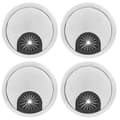 4 st/set Zinklegering Dator Skrivbord Genomföring Kabelhålskydd Organizer för Hemmakontor