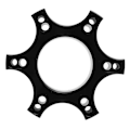 Miniatyrbild 4 av 5: Rattadapterplatta Aluminiumlegering 70mm Distans för Thrustmaster T300RS med 13?14 Tums Ratt