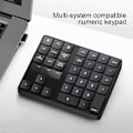 Miniatyrbild 5 av 5: 35 Tangenter Numerisk Knappsats Multifunktionell Uppladdningsbar Tyst Ergonomisk Halkskydd Bekväm Skrivning Extern 2.4GHz Trådlös Mini Numerisk Tangentbord Digital