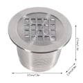 Miniatyrbillede 5 af 5: Genopfyldelig Kaffekapsel i Rustfrit Stål til Nespresso Maskine (Gevindoverflade)