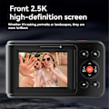 Miniatyrbild 5 av 5: 72MP Digitalkamera 2.5K Kompakt Point and Shoot-kamera, 16X Zoom Autofokuskamera med Mp3 för Barn Vit