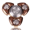 Miniatyrbillede 1 af 5: Senior Aluminiumoxid Metal Fidget Spinner Rustfrit Stål Messingbelægning Diamantpolering 606 Lydløs Leje Finger Fidget Gyro Champagne gold