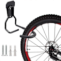 Miniatyrbild 4 av 5: 2 ST Cykelkrok Väggfäste Rackhållare, Vertikal Cykelförvaringshängare Ställ för Garagevägg