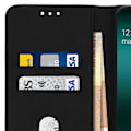 Miniatyrbild 5 av 5: Flip plånboksfodral, magnetiskt skydd med ställ för Galaxy A50 - RödP202112241051 Black