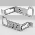 Miniatyrbilde 2 av 5: Hurtigutløser L-plate Vertikalt Håndgrep Holder Brakett med Blitssko for GFX100S GFX50SII Kamera Sølv