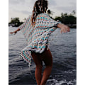 Miniatyrbilde 4 av 5: Sommerbadedrakt Bikini Strand Badetøy Heklet Cover Up for Kvinner Multicolor 4