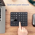 Miniatyrbild 3 av 5: 35 Tangenter Numerisk Knappsats Multifunktionell Uppladdningsbar Tyst Ergonomisk Halkskydd Bekväm Skrivning Extern 2.4GHz Trådlös Mini Numerisk Tangentbord Digital