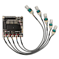 Miniatyrbillede 1 af 5: -APTX1 Bluetooth Digital Forstærker 2.1 Kanal Qualcomm BT Forstærkerkort 100W+100W+200W Bas Forstærker QCC3034+TPA3221 C
