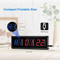 Miniatyrbilde 2 av 5: Gym Timer, LED Intervalltimer Digital Nedtelling Veggmontert Klokke Fitness Timer, Sifre Ned/Opp Klokke