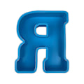 Miniatyrbillede 1 af 3: Alphabet Kagebageform Engelsk Bogstav Silikoneform 3d Alfabet Bogstav R