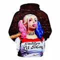 Miniatyrbild 2 av 5: 3D-tryckt mode för män och kvinnor, långärmad ytterkläder, streetwear, O-ringad tryckt hoodie style 1 XXXL