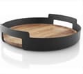 Nordic Kitchen Serveringsbakke, Simpelt og Tidløst Design, Sort