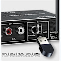 Miniatyrbillede 5 af 5: DAC Bluetooth 5.3 Audio Receiver Digital til Analog Konverter 3.5mm AUX//Coaxial/USB U-Disk Karaoke Trådløs Adapter