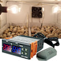 Miniatyrbillede 5 af 5: Dobbelt Display Temperatur- og Fugtighedsregulator STC-3028 10A AC110-220V, Intelligent Digital Termostat til Rugemaskiner