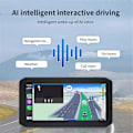 Miniatyrbillede 2 af 5: MG610 6,25 tommer Display Motorcykel Bærbar Navigator GPS WiFi Trådløs CarPlay Android Auto Dobbelt Kamera Park Monito Kits