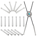 Miniatyrbilde 1 av 5: Bolo Tie-hoder, 5 cm lange snorendehetter Bolo Hattspenne Erstatning for DIY Håndverk Klesdekorasjon Designlaging A