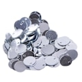 Miniatyrbilde 1 av 5: 300 stk. PVC Håndverk Løse Paljetter Flate Runde Paljetter for DIY Dekorasjon Klesbroderi Silver
