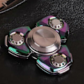 Pikkukuva 1 / 5: Senior Alumiinioksidi Metallinen Fidget Spinner Ruostumaton Teräs Messinkipinnoitus Timanttikiillotus 606 Hiljainen Laakeri Sormi Fidget Gyro Colorful