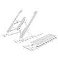 Miniatyrbillede 3 af 3: Foldbar Laptop Holder Justerbar Bærbar Desktop Laptop Stand (sort) (5-e-0) White