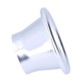 Miniatyrbilde 2 av 5: 2.6in Kaldluftinntak Turbo Horn Velocity Stack Adapter CNC Aluminium Bilmodifikasjonsdel Sølv