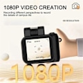 Pikkukuva 3 / 5: Mini SLR -tyylinen kamera Cmos 64GB salamavalolla ja lataustelakalla, kannettava videonauhuri DV 1080P LCD-näytöllä, valkoinen