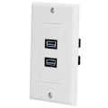 Pikkukuva 2 / 5: USB 3.0 Seinälevy Tiedonsiirto 2 Porttia USB 3.0 Komponentti Komposiitti Seinäpaneeli Lataukseen
