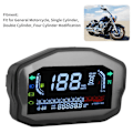 Miniatyrbillede 4 af 5: Motorcykel Speedometer Brændstofniveau Måler Ombygning LCD Instrument til 1/2/4 Cylindret Motor med LED