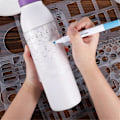 Miniatyrbild 5 av 5: 6 st Cirkelmallar för Ritning, Geometriska Form Schabloner Cirkel Fyrkant Mätlinjal för Byggnadsform Ritning