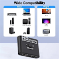 Miniatyrbilde 3 av 5: 8K 60Hz -Kompatibel Switch Splitter Bi-Direction 1X2/2X1 -Kompatibel Switch 2 In1 Ut for TV Boks Switch