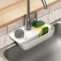Miniatyrbild 2 av 5: Diskställ för hushållsvask Kran Stänksäker Diskställ Pad Svamp Trasa Stålull Förvaringslåda, B