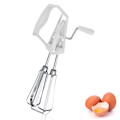 Miniatyrbillede 1 af 5: Roterende piskeris, rustfrit stål manuel piskeris, æggepisker håndholdt æggepisker, manuel roterende køkkenblander håndpisker mixer madlavningsværktøj mixer