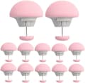 12-pak svampegrebclips til at fastgøre tæpper, lagner og betræk Pink