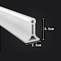Miniatyrbillede 10 af 10: Nem installation - Silikon Duschbarriere Vandstop Vandtætning Strip Wet Dry Separation Blocker grå grey 50CM
