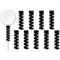 Miniatyrbillede 1 af 9: 10-pak Spiral kabelbeskytter - Oplader sort black one size