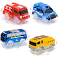 Pikkukuva 2 / 5: 4-pack leikkiautoja, joissa 5 LED-valoa [JUN] Förpackning 2