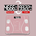 Miniatyrbilde 6 av 10: Digital baderomsvåg Kroppsfett BMI-monitor HVIT White