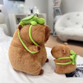 Pikkukuva 1 / 5: Capybara-pehmolelu, 25 cm Capybaraa kantava kilpikonna Realistinen pehmeä Capybara-lelu Pehmeä plyysi, Capybara-pehmolelu 25 cm