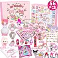 Miniatyrbilde 1 av 2: Julekalender med Sanrio-figurer i blindbox-sett, leker for jenter, nedtelling til jul, julepynt Melody