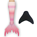 Miniatyrbillede 1 af 4: Pige Mermaid Hale med Monofin pink pink 150