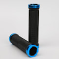 Miniatyrbilde 1 av 8: Gummi MTB Sykkelgrep Cykel Handtak Grip Antisladd Sykling Han Blue