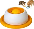 Interaktiv hund- och kattleksak & långsam utfodringsboll för godis Yellow (Cat)