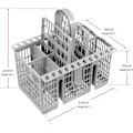 Miniatyrbilde 2 av 5: Bestikkurv til oppvaskmaskin (avtakbart håndtak) - WELLNGS