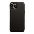 Mjukt svart läderfodral för iPhone 17[JUN]