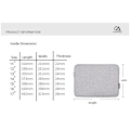 Miniatyrbilde 3 av 9: dataveske datamaskinveske / laptopveske 14 tommer