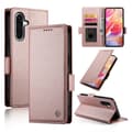 Samsung Galaxy A26 5G Fodral Magnetiskt Frostat Läder Sidorem [JUN] Roséguld