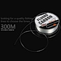 Miniatyrbillede 7 af 10: 300M Fluorocarbon Fiskeline Stærk Wire DIA.-0.4MM Dia.-0.4mm