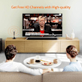 Miniatyrbild 3 av 4: Digital HDTV-antenn - Inkluderar magnetisk bas och koaxialkabel - TV-antenn markantenn - Inomhus eller utomhus