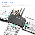 Miniatyrbillede 5 af 7: USB IDE-adapter USB 3.0 til SATA IDE-harddisk-konverteringskombination